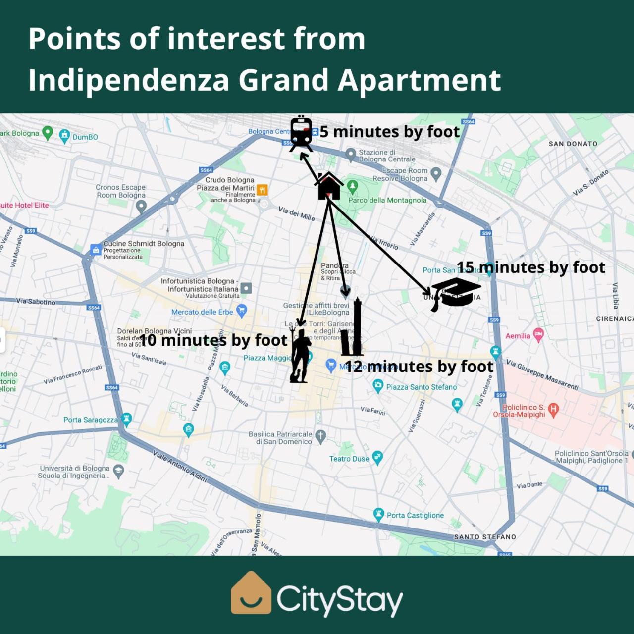 Citystay I Indipendenza Grand Apartment 볼로냐 외부 사진